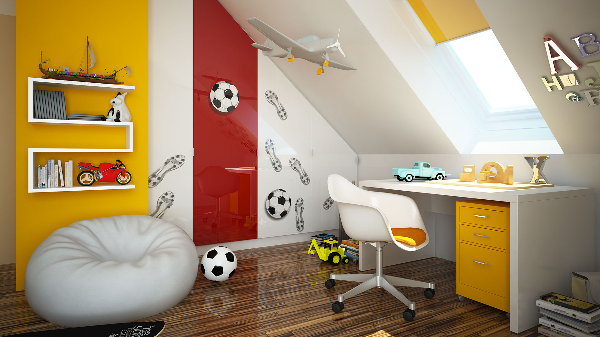 Szafa w pokoju dziecięcym na zamówienie - Komandor