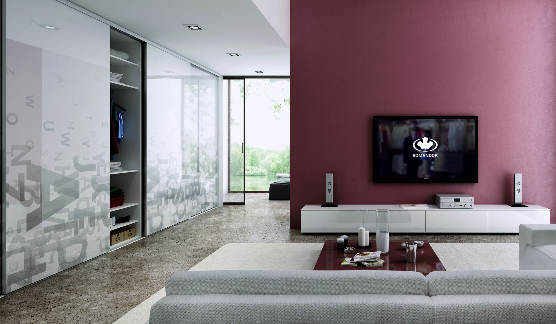 Szafa w salonie Komandor