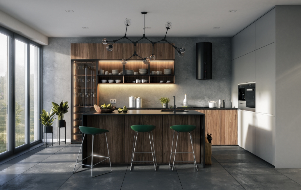 Loftowa kuchnia na wymiar Kraków 