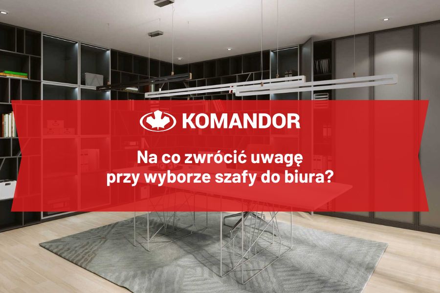 Projekt szafy do biura/gabinetu od firmy Komandor  Szafa do biura lub gabinetu - Komandor